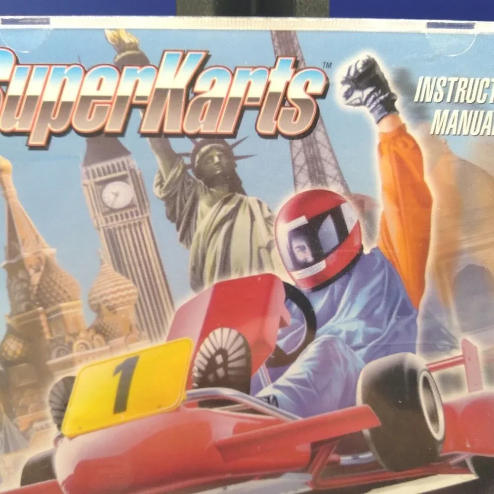 Superkarts PC Game 1995 with Instruction Manual Vintage‎ Media